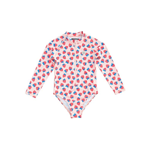 Купальник с длинным рукавом Бадавии Бичвеа (Badawii Beachwear), спелая клубника